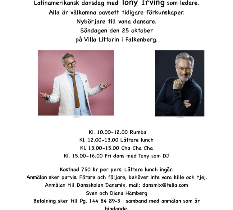 Dansdag med Tony Irving